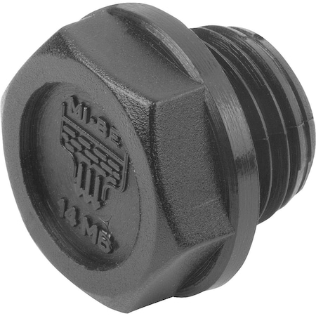 Screw Plug, 58 Mm Dia, Black, Plastic